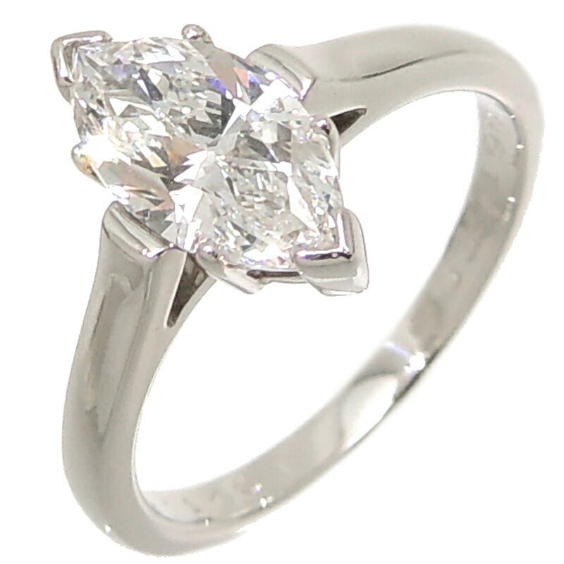 Tiffany Pt950 1.14ct Marquis Diamond Ladies Ring / Platinum No. 12