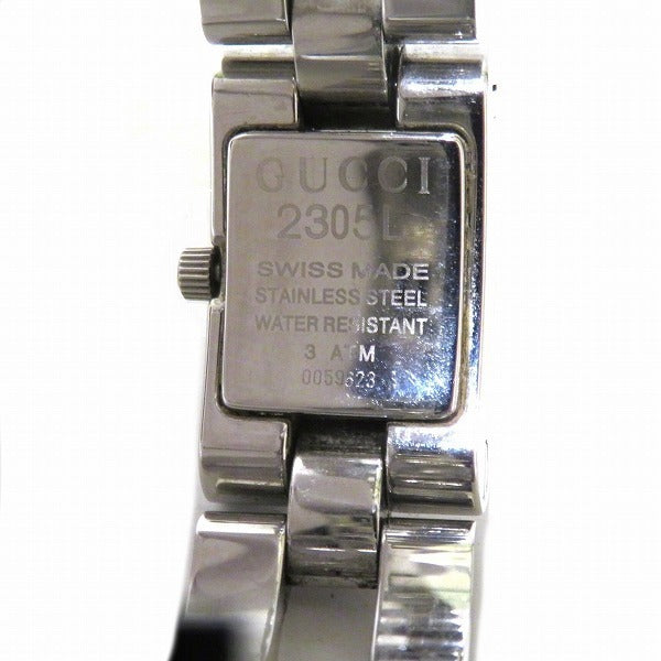 Gucci GUCCI Square Face 2305L Quartz White Dial Watch Ladies