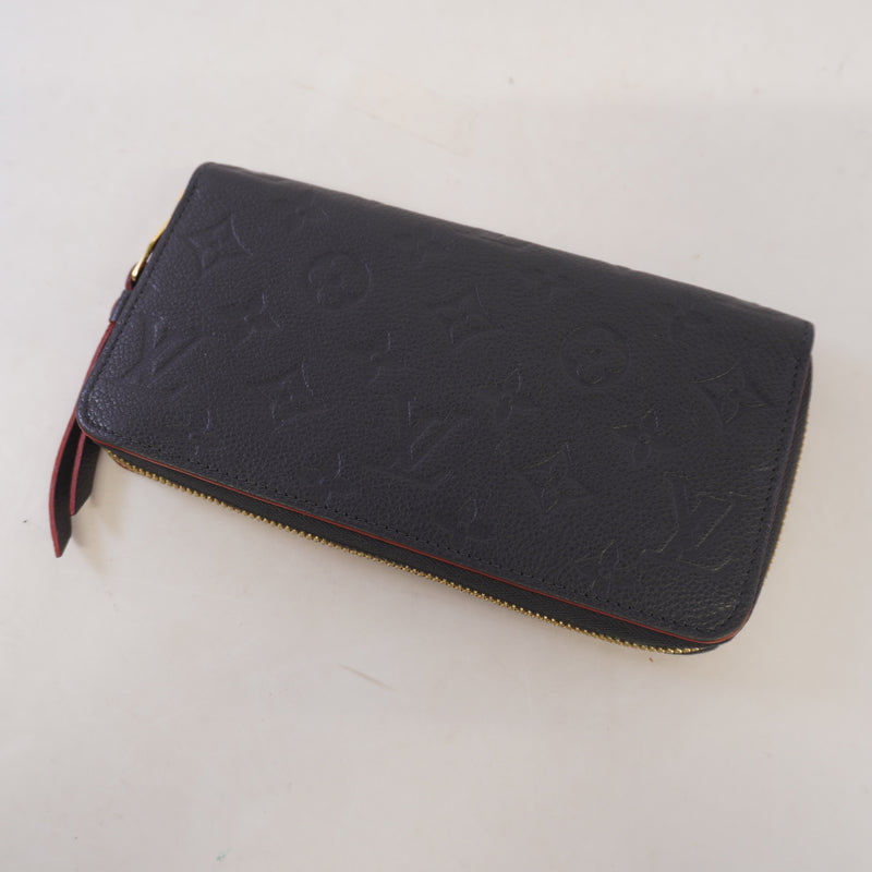 Auth Louis Vuitton Monogram Empreinte Zippy Wallet M62121 Womens Long Wallet