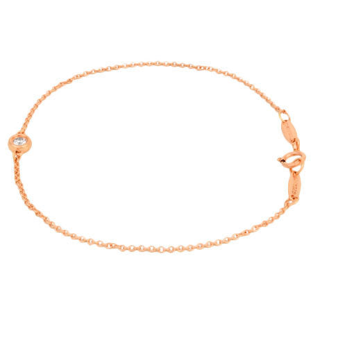 Tiffany TIFFANY & Co. By the Yard Diamond Bracelet Elsa Peretti K18RG