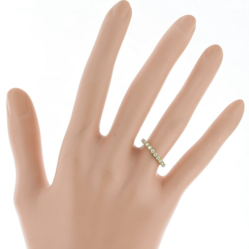 Aker Ring Half Eternity Diamond 10P 0.15ct K18 Yellow Gold Ladies AHKAH K10219113