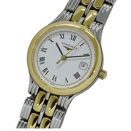 Longines LONGINES L5.149.3 Watch Ladies Date Stainless SS GP Combination Round