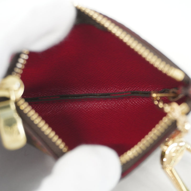 Auth Louis Vuitton Monogram Cherry Pochette Clef M95042 Womens Coin Case