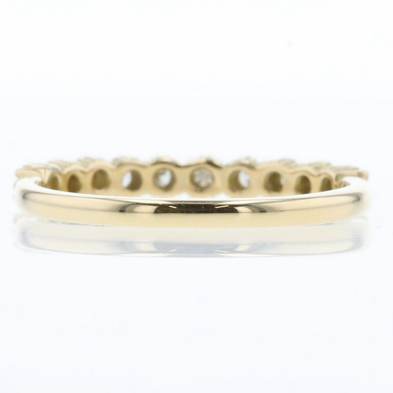 Aker Ring Half Eternity Diamond 10P 0.15ct K18 Yellow Gold Ladies AHKAH K10219113