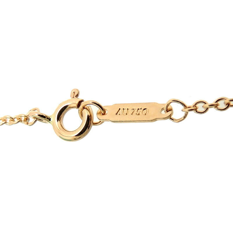 Tiffany 750PG T TWO Single Chain Ladies Bracelet 750 Pink Gold