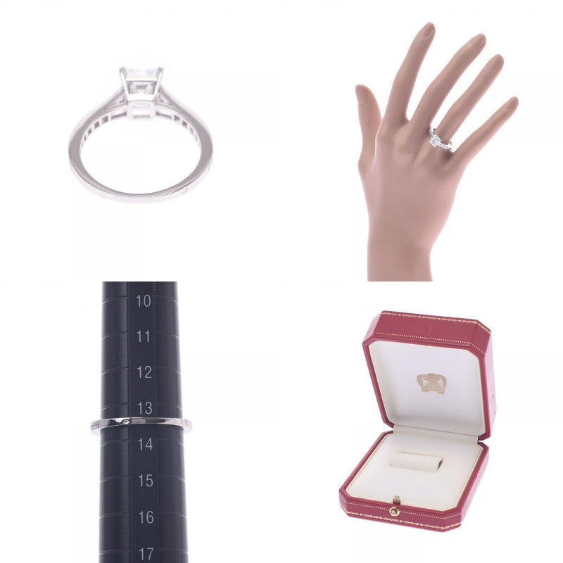 CARTIER Cartier 54 Diamond 1.54ct 13.5 Ladies Pt950 Platinum Ring /