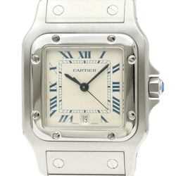 CARTIER Santos Galbee Steel Quartz Mens Watch 987901