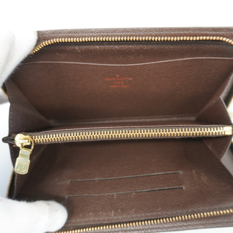 Auth Louis Vuitton Damier Porte Monnaie Zippe N61728 MenWomenUnisex Long Wallet (bi-fold)