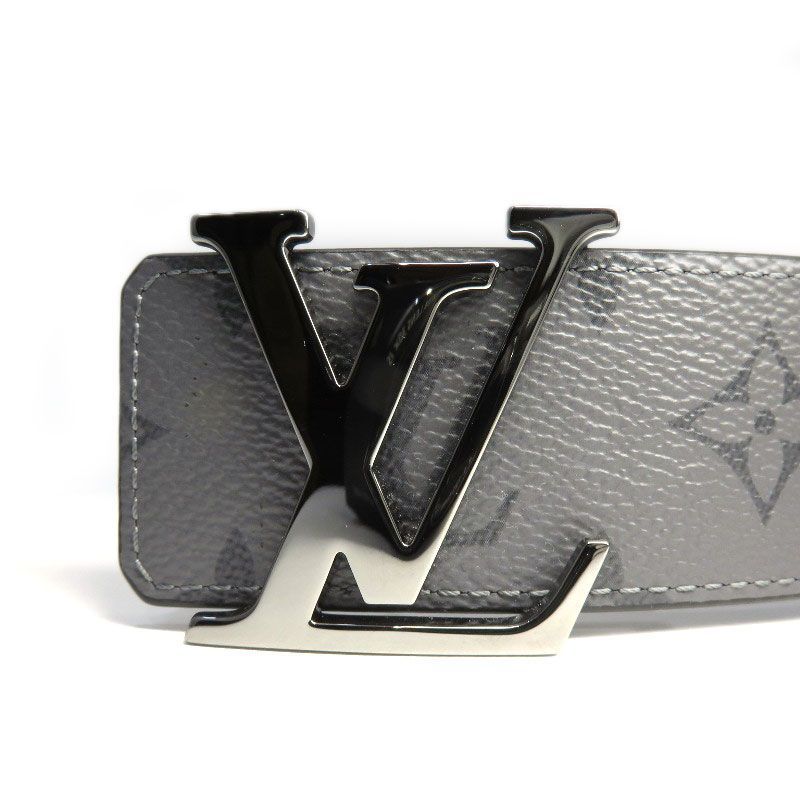 LOUIS VUITTON Monogram Eclipse Reverse Saint Tulle LV Initial 40MM Reversible Belt M0258