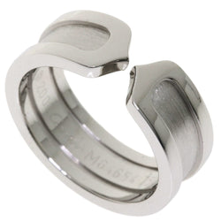 Cartier C2 Ring # 49 / K18 White Gold Ladies CARTIER