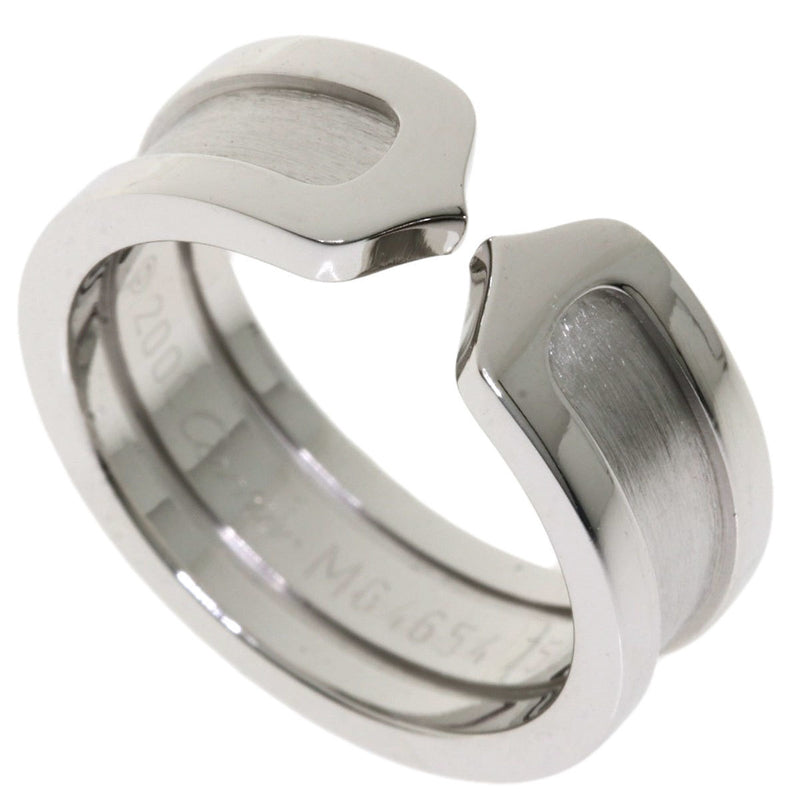 Cartier C2 Ring # 49 / K18 White Gold Ladies CARTIER