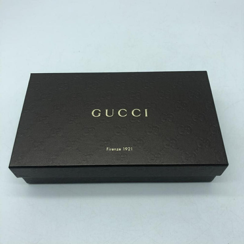 GUCCI 112715 Shima leather W hook brown long wallet Gucci