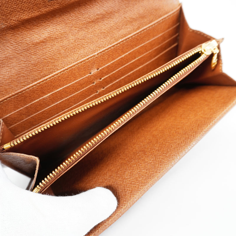 Auth Louis Vuitton Bi-Fold Wallet Monogram Etoile Portofeuil Sara M66556