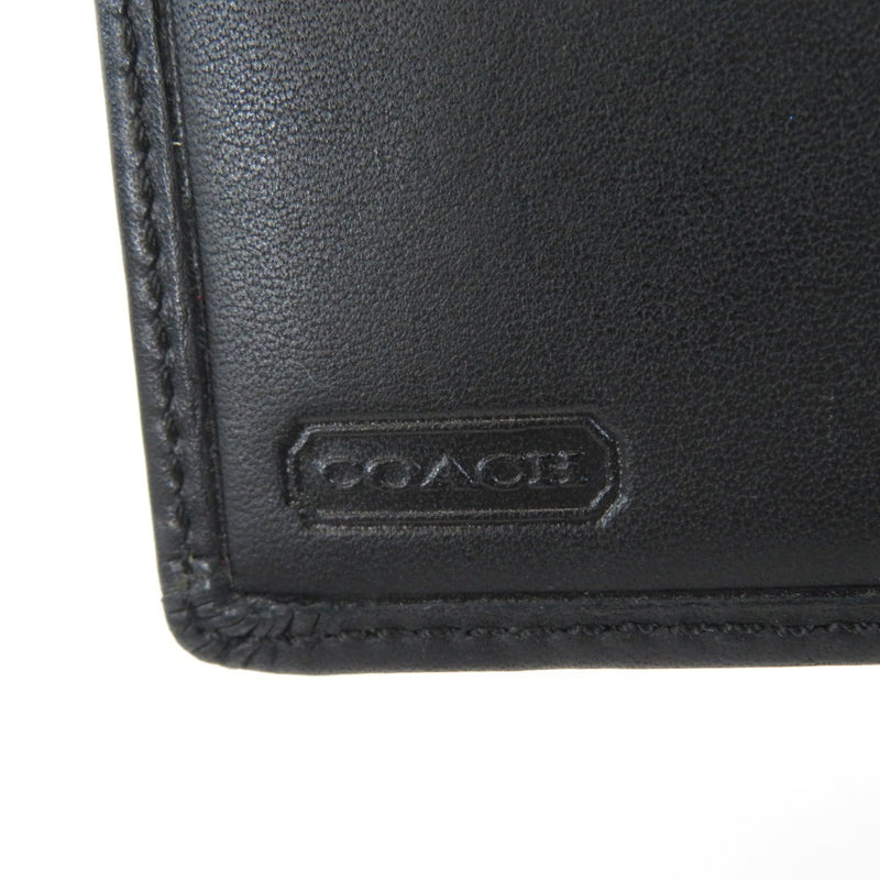 Coach Signature Bi-Fold Wallet Canvas Leather Ladies