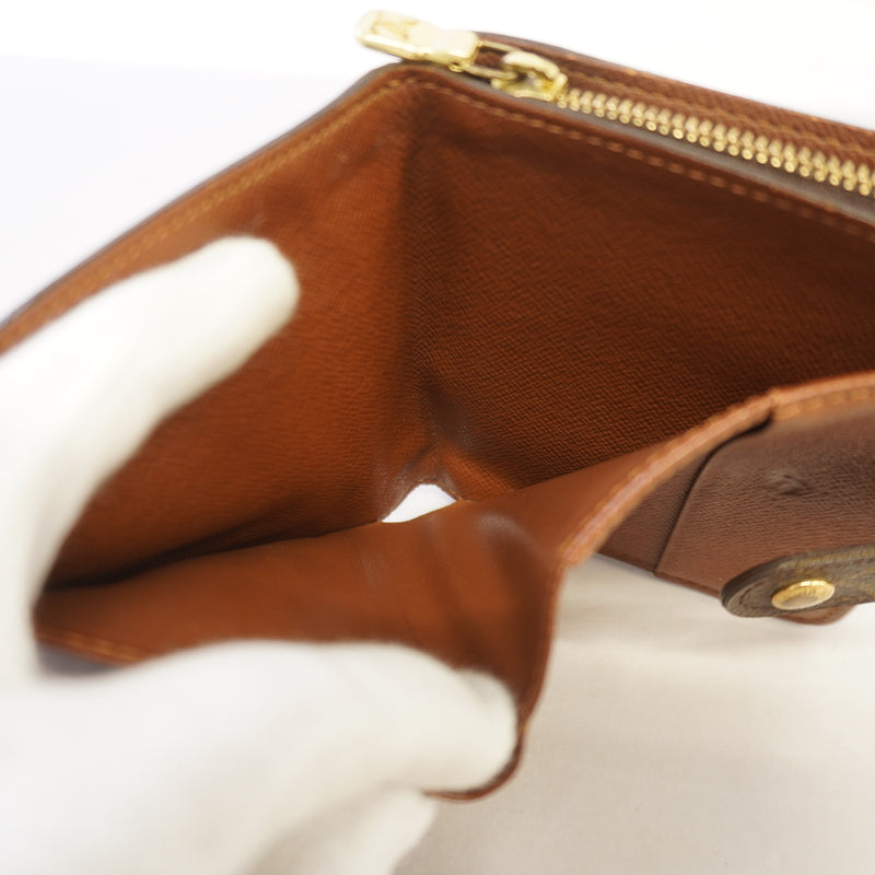 Auth Louis Vuitton Monogram Compact Zip M61667 MenWomenUnisex Wallet