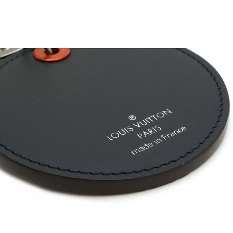 LOUIS VUITTON Louis Vuitton Monogram Ink Portocre Upside Down Keychain Keyring Bag Charm Navy MP1988