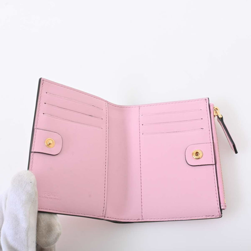 Fendi Womens Leather Wallet (bi-fold) Pink