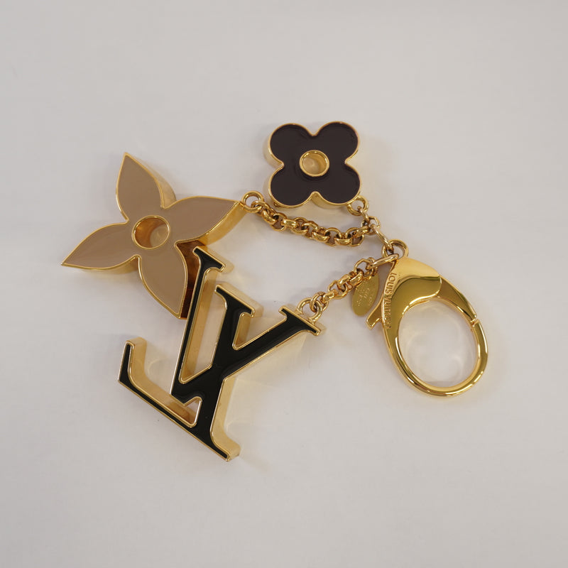 Auth Louis Vuitton Fleur De Monogram M67119 Keyring