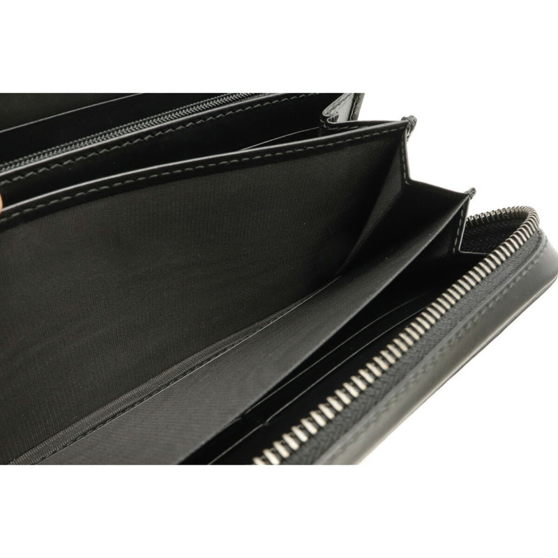Gucci Shima Round Wallet Travel Case Leather Black 278635