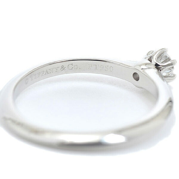 Tiffany Solitaire Diamond Ring Pt950 D0.19ct No. 8