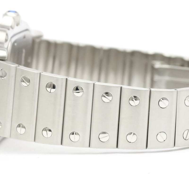 CARTIER Santos Galbee Steel Quartz Mens Watch 987901