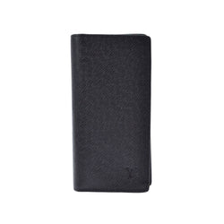 LOUIS VUITTON Louis Vuitton Taiga Portofeuil Braza Noir (Black) M30501 Mens Leather Wallet