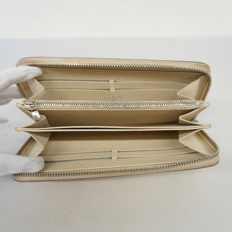 Auth Louis Vuitton Epi Zippy Wallet M6007J Womens Long Wallet LV Off White