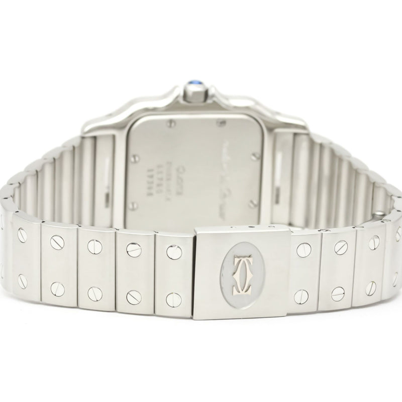 CARTIER Santos Galbee Steel Quartz Mens Watch 987901