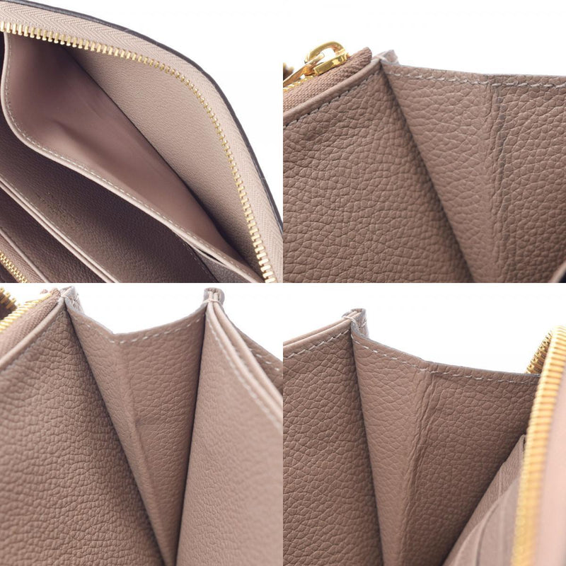 LOUIS VUITTON Monogram Amplant Zippy Top (Greige) M61443 Unisex Leather Purse