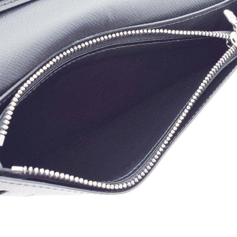 LOUIS VUITTON Louis Vuitton Taiga Portofeuil Braza Noir (Black) M30501 Mens Leather Wallet