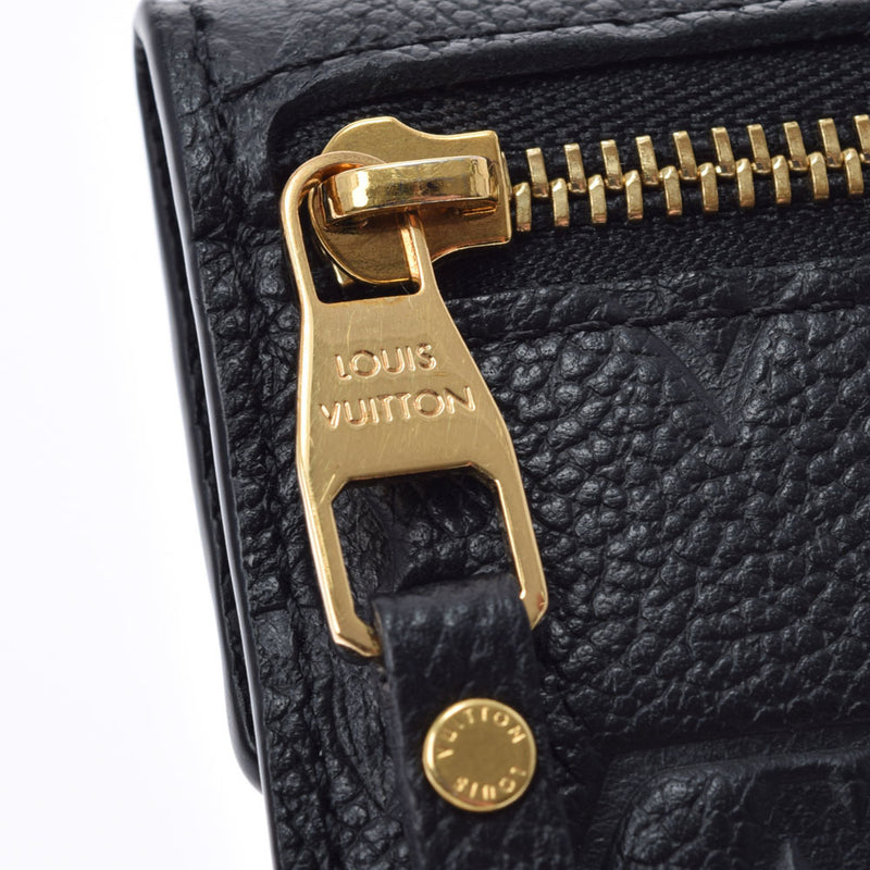 LOUIS VUITTON Monogram Amplant Pochette Cle Coin Purse Noir M60633 Ladies Leather Case