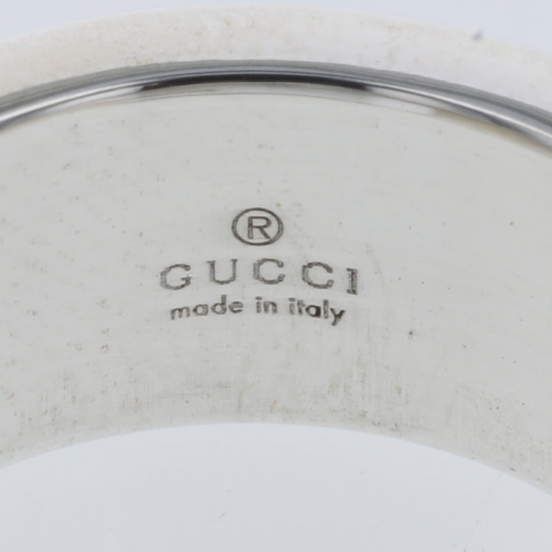 Gucci Ring Branded G Width approx. 8mm Silver 925 Ladies GUCCI