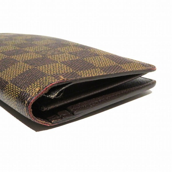 Louis Vuitton Damier Portofeuil Brothers N60017 Long Wallet Bi-Fold Mens