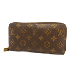 Auth Louis Vuitton Monogram Zippy Wallet M60017 Unisex Long Wallet (bi-fold)