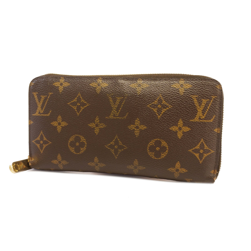 Auth Louis Vuitton Monogram Zippy Wallet M60017 Unisex Long Wallet (bi-fold)