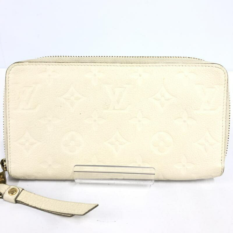 LOUIS VUITTON Louis Vuitton M93437 Portofeuil Scretlon Monogram Amplant White Round Wallet