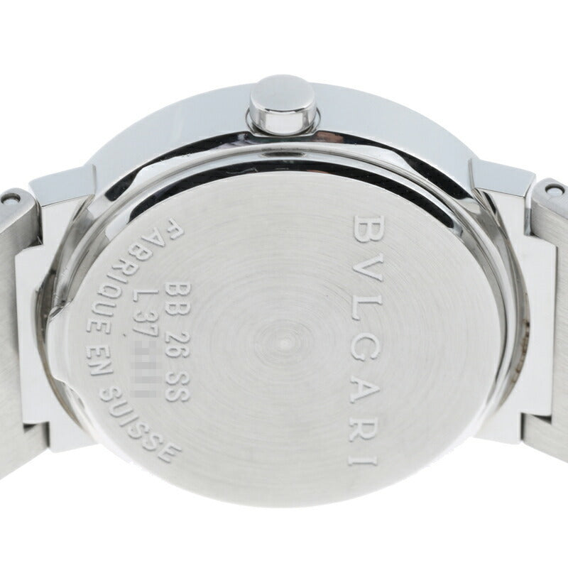 Bvlgari Ladies Watch BB26SS Stainless Steel Black Arabian Dial