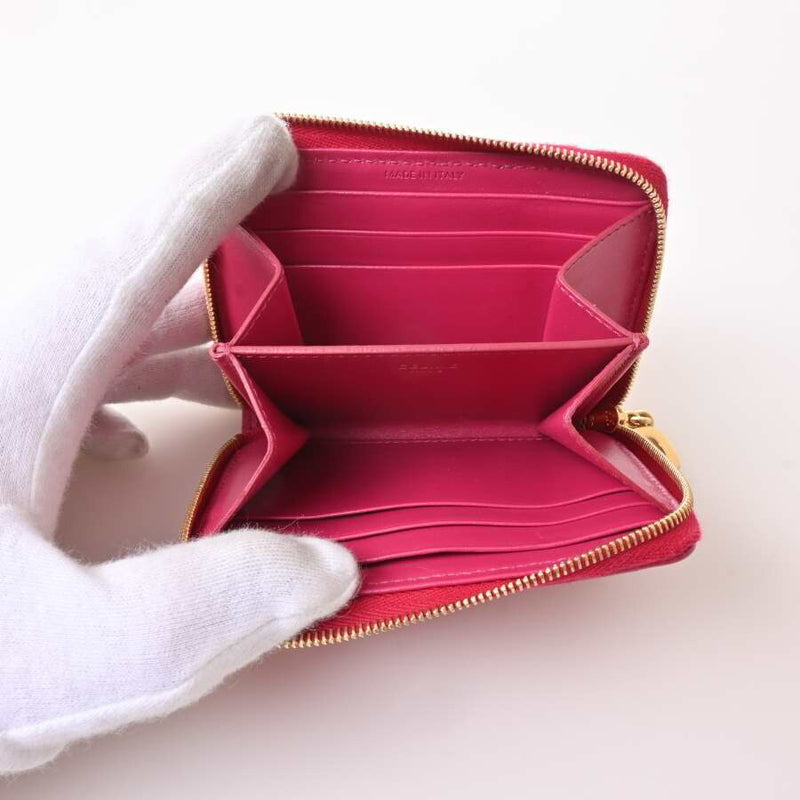 Celine Womens Leather Coin Purse/coin Case Pink
