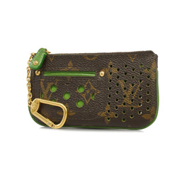 Auth Louis Vuitton Coin Case Monogram Perfo Pochette Cle M95186 Veil