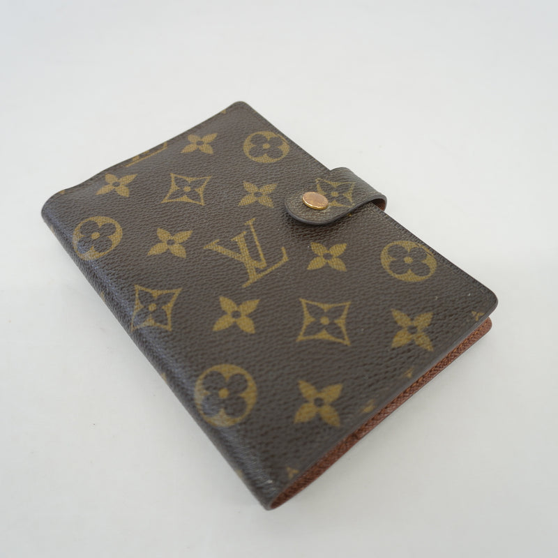 Auth Louis Vuitton Monogram Planner Cover Notebook cover Agenda PM Notebook cover Agenda PM R20005
