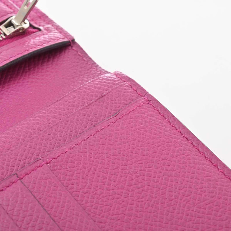 Hermes Bearn Womens Epsom Leather Wallet (bi-fold) Purple