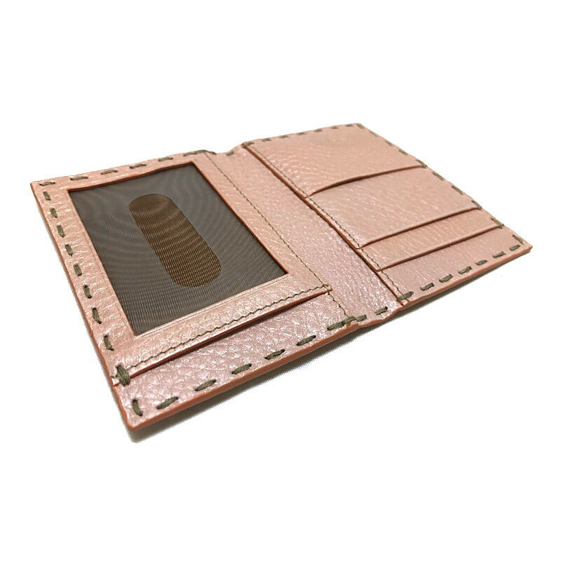 FENDI selleria card case pass leather pink ladies with box 7M0145