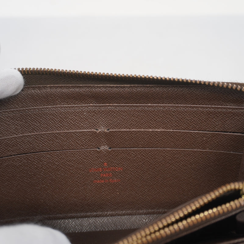 Auth Louis Vuitton Damier Zippy Wallet N60015 MenWomenUnisex Long Wallet (bi-fold)