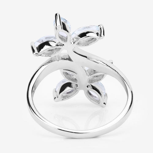 1.54 Carat Genuine Aquamarine .925 Sterling Silver Ring