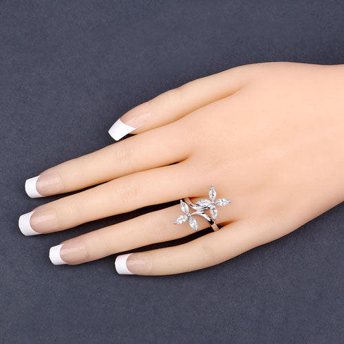 1.54 Carat Genuine Aquamarine .925 Sterling Silver Ring