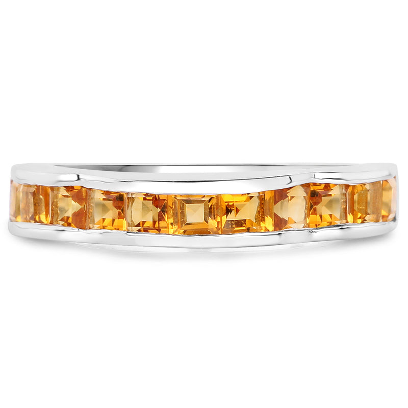 1.65 Carat Genuine Citrine .925 Sterling Silver Ring