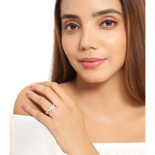 2.60 Carat Genuine Green Amethyst .925 Sterling Silver Ring