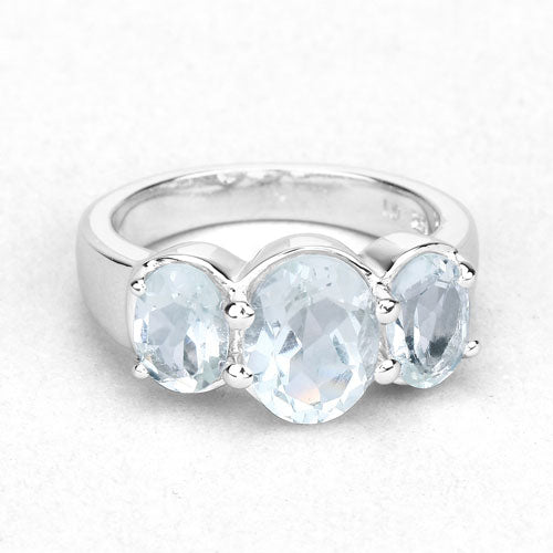 3.30 Carat Genuine Green Amethyst .925 Sterling Silver Ring