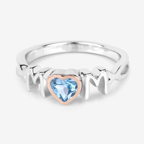 0.52 Carat Genuine Swiss Blue Topaz .925 Sterling Silver Ring