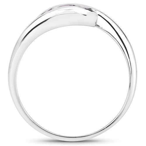0.54 Carat Genuine Amethyst .925 Sterling Silver Ring